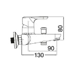Composizione di miscelatori per lavabo incasso
