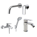 Composizione di miscelatori per lavabo incasso
