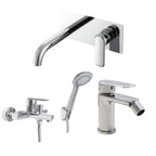 Composizione di miscelatori per lavabo incasso easy box