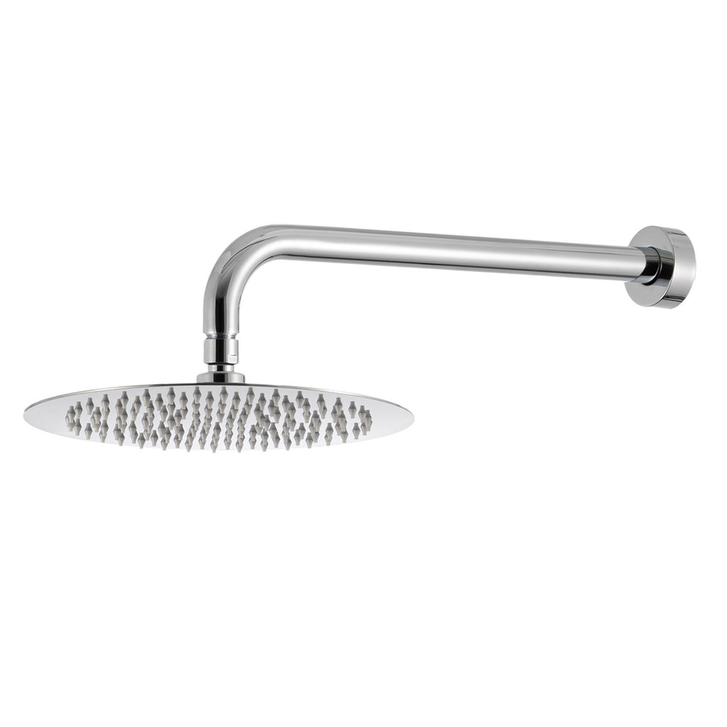 Kit doccia con incasso a due vie e soffione tondo 200mm in ottone cromato Hopper