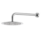 Kit doccia con incasso a due vie e soffione tondo 200mm in ottone cromato Hopper