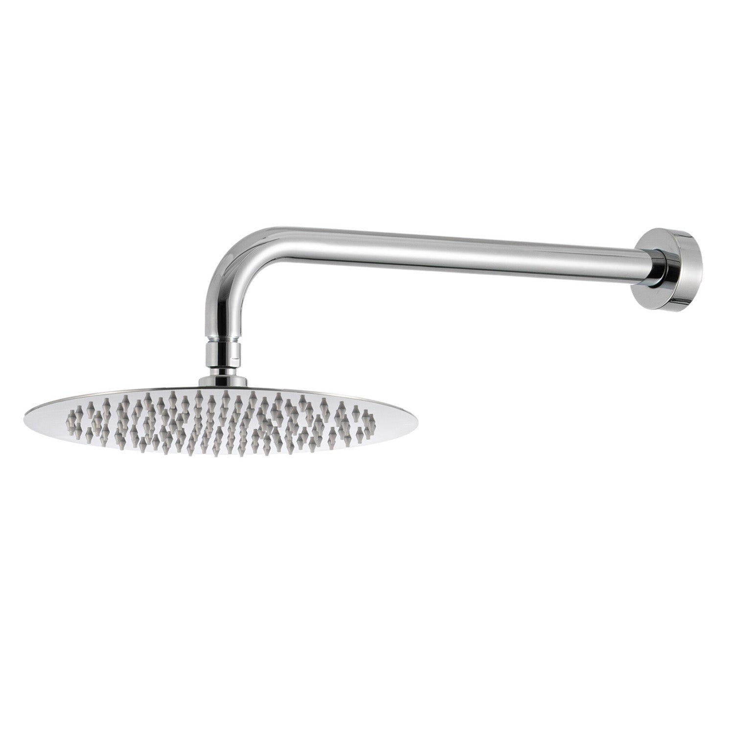 Kit doccia con incasso a due vie e soffione tondo 200mm in ottone cromato Hopper