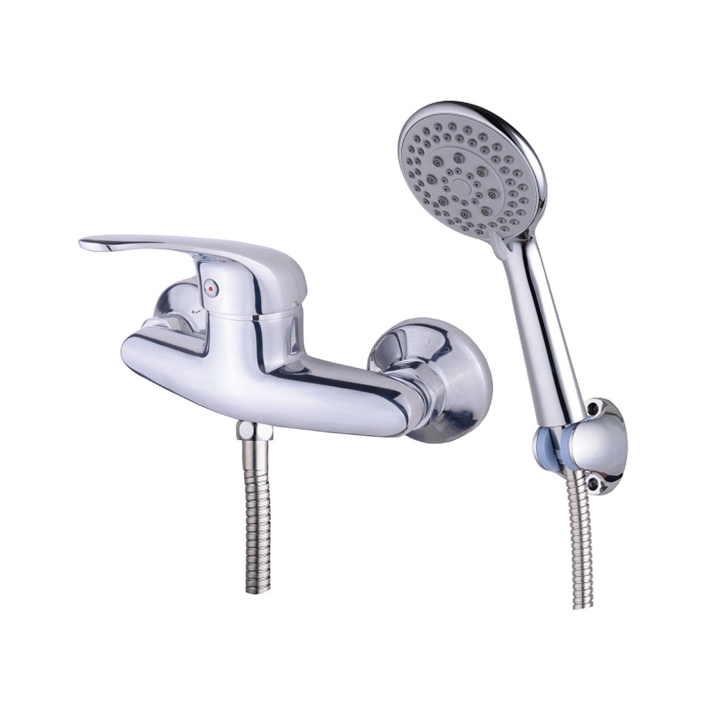 Miscelatore doccia esterno una via Celia in ottone cromato