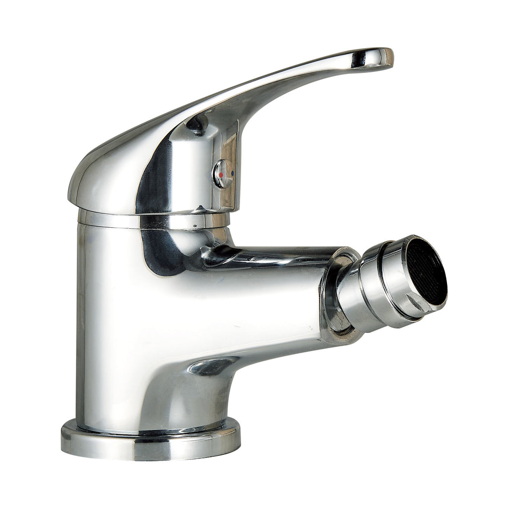 Coppia di miscelatori per lavabo e bidet serie Celia in ottone cromato