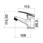 Composizione di miscelatori per lavabo