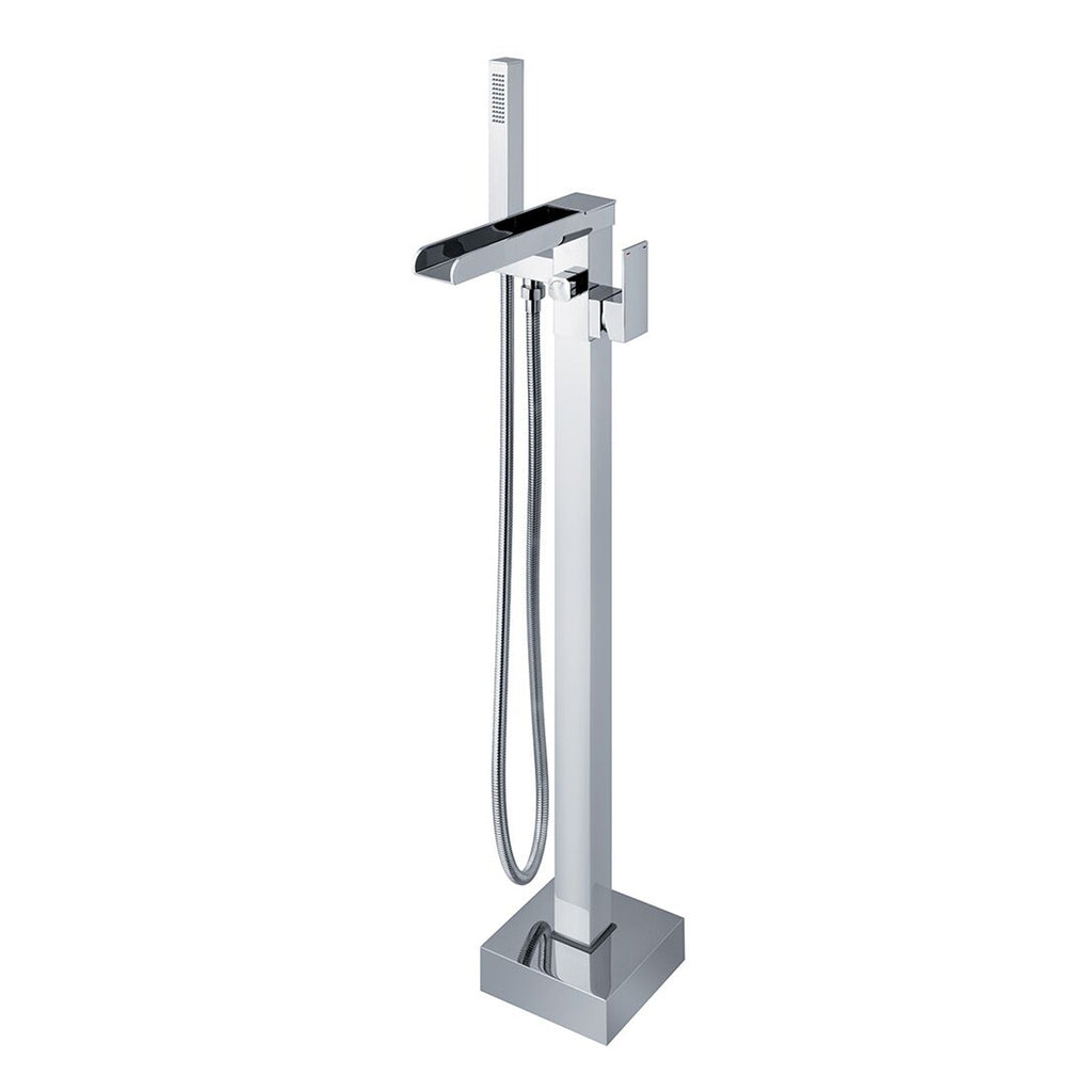 Colonna vasca a pavimento in ottone con miscelatore doccia Trendy