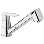 CA183CR linea Candy by Paffoni: miscelatore lavello monoforo con doccia estraibile in elegante finitura cromata