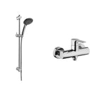 Set Saliscendi con asta per doccia Prestige e miscelatore doccia esterno monocomando Red Cromo Paffoni