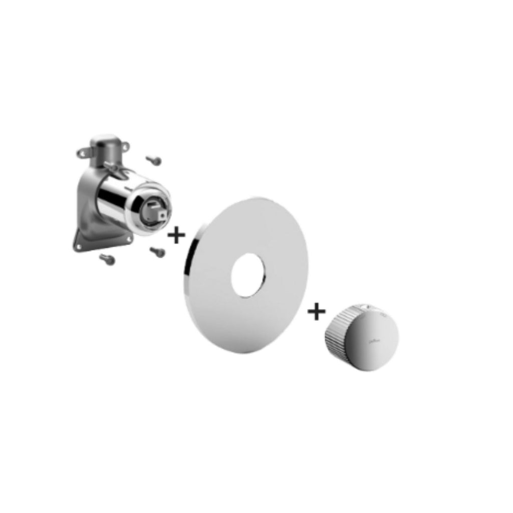 Miscelatore incasso PBOX 010 piastra abs serie Jo Paffoni