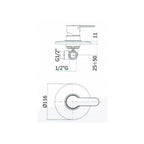 Set soffione doccia tondo anticalcare con braccio 30cm e miscelatore doccia incasso Cromo Paffoni