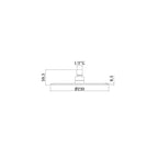 Set soffione doccia tondo diametro 230 mm con braccio doccia 30cm e miscelatore incasso Cromo Paffoni