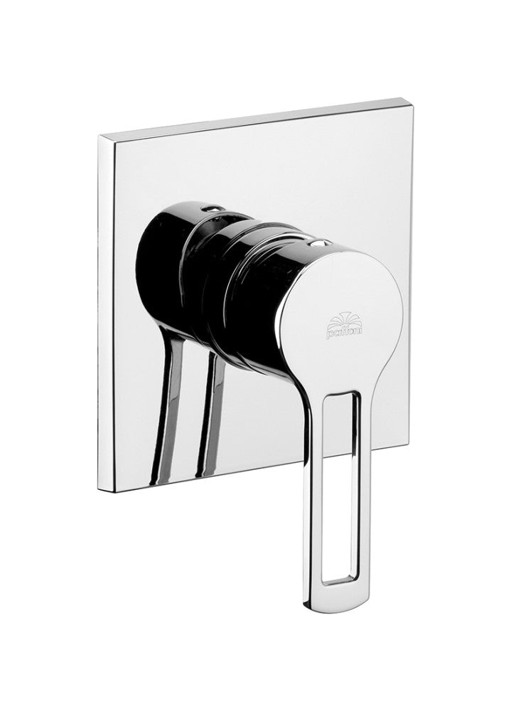 Set soffione tondo con diametro 300mm con braccio doccia quadrato e miscelatore incasso Ringo Cromo Paffoni