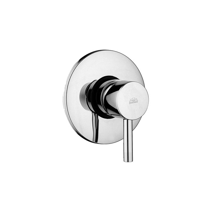 Set Soffione doccia torndo con braccio doccia tondo e miscelatore incasso Light cromo Paffoni