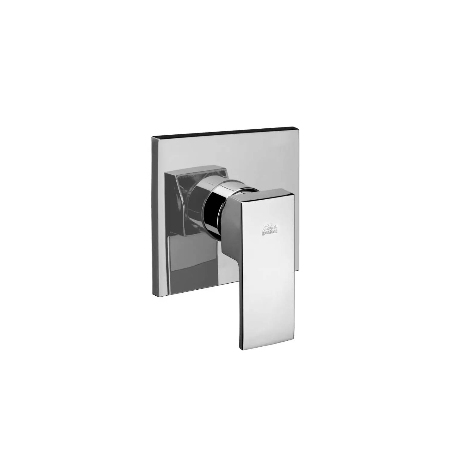 Set soffione doccia anticalcare con braccio tondo e miscelatore incasso Level Cromo Paffoni