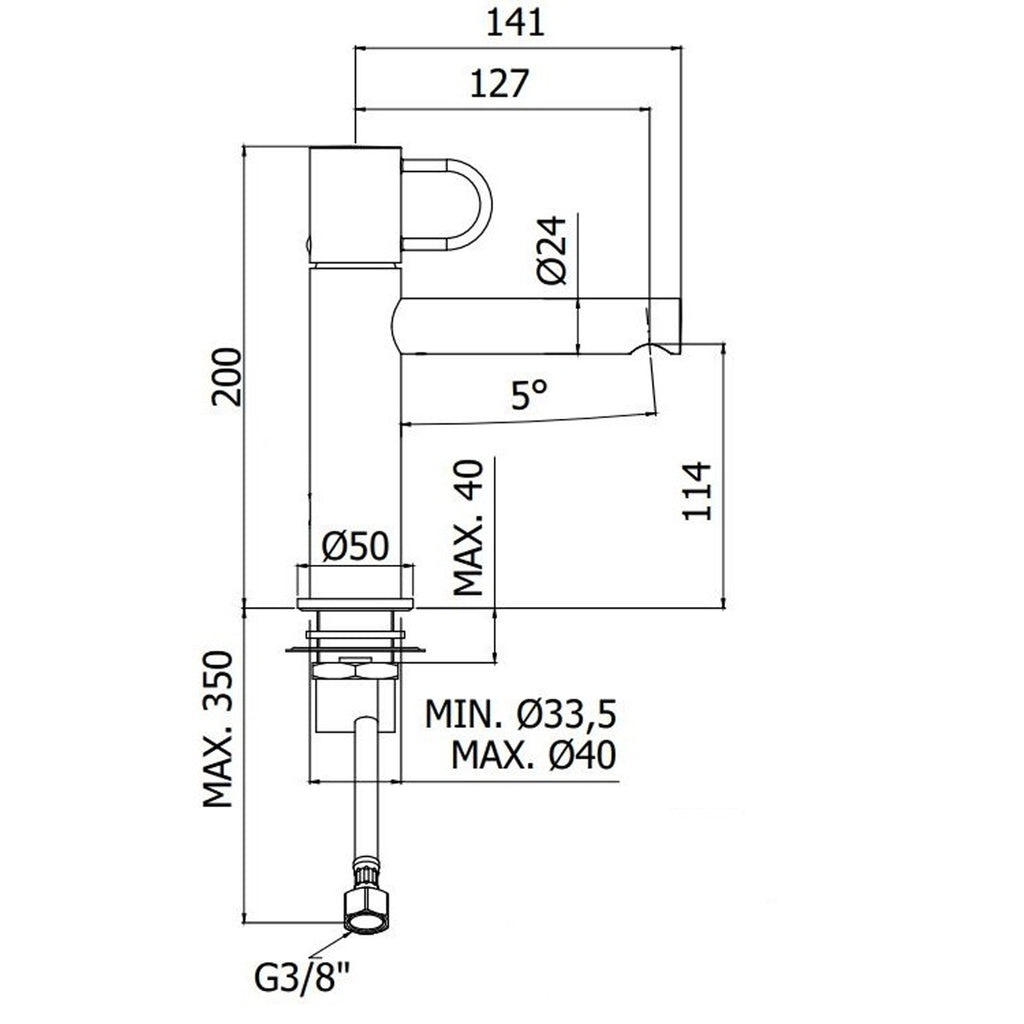 Miscelatore lavabo con scarico click clack Paffoni Jocker cromato