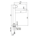Miscelatore alto lavabo con scarico click clack Paffoni Jocker cromato