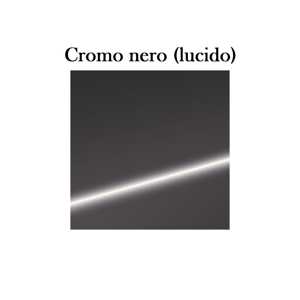 Colonna doccia cromo nero orientabile con soffione quadro