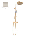 Colonna doccia nichel orientabile con soffione