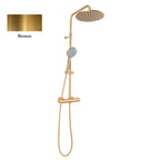 Colonna doccia bronzo orientabile con soffione