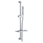 Saliscendi Design in acciaio 22x22mm con portasapone e doccia Trendy