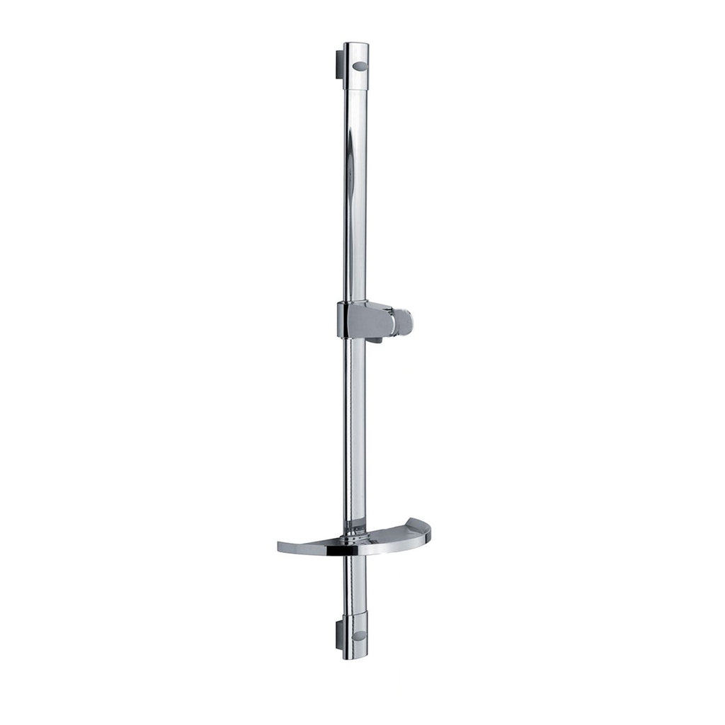 Saliscendi Minerva con asta ovale h85cm con cursore abs e portasapone