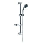 Saliscendi Rillo in acciaio 25mm con doccia Iris 3 e portasapone