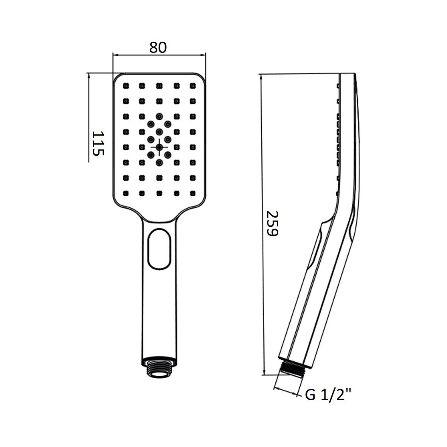 Doccia idromassaggio Turchese anticalcare 3 getti con box