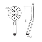 Doccia idromassaggio Jasmine anticalcare 3 getti con box