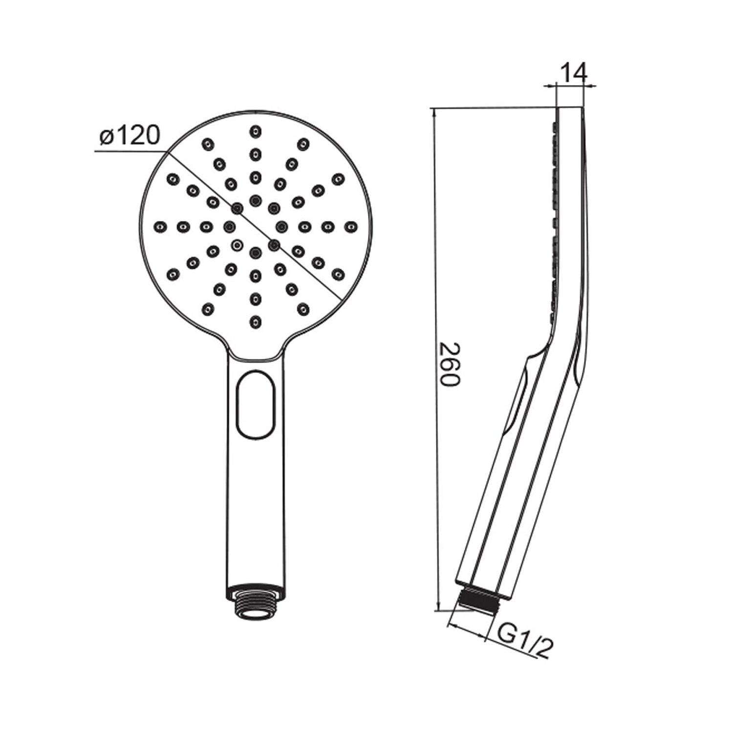 Doccia idromassaggio Jasmine anticalcare 3 getti con box