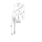 Miscelatore Lavabo con leva clinica Paffoni Red senza scarico