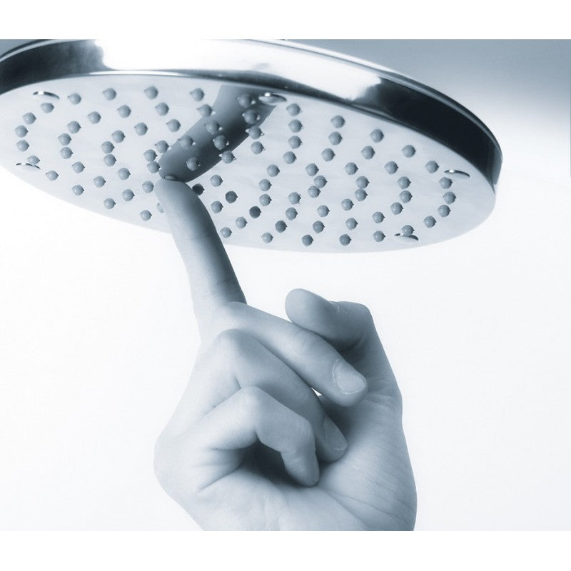 Bossini soffione doccia tondo OKI 250 completo di braccio