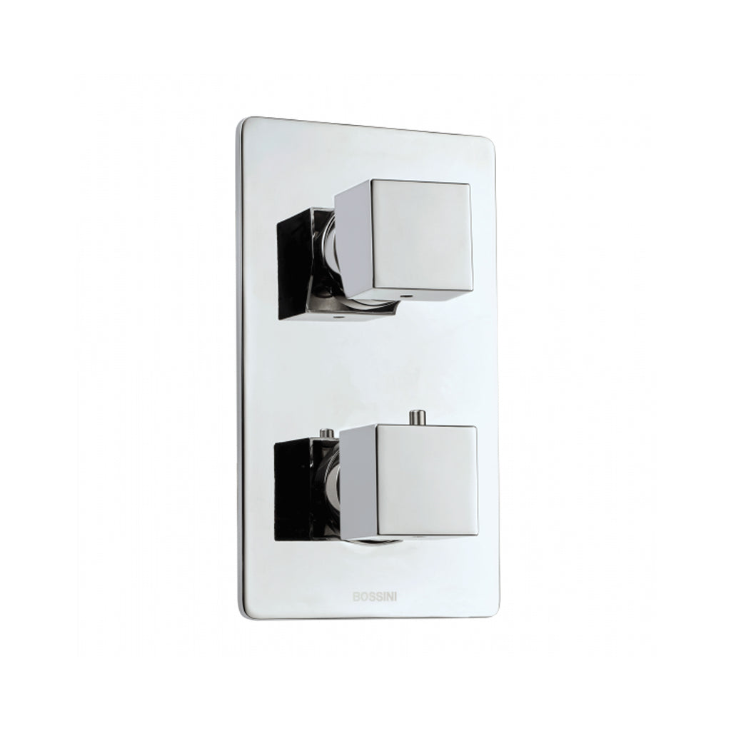 Miscelatore termostatico doccia 5 uscite in ottone cromato con incasso Bossini Cube