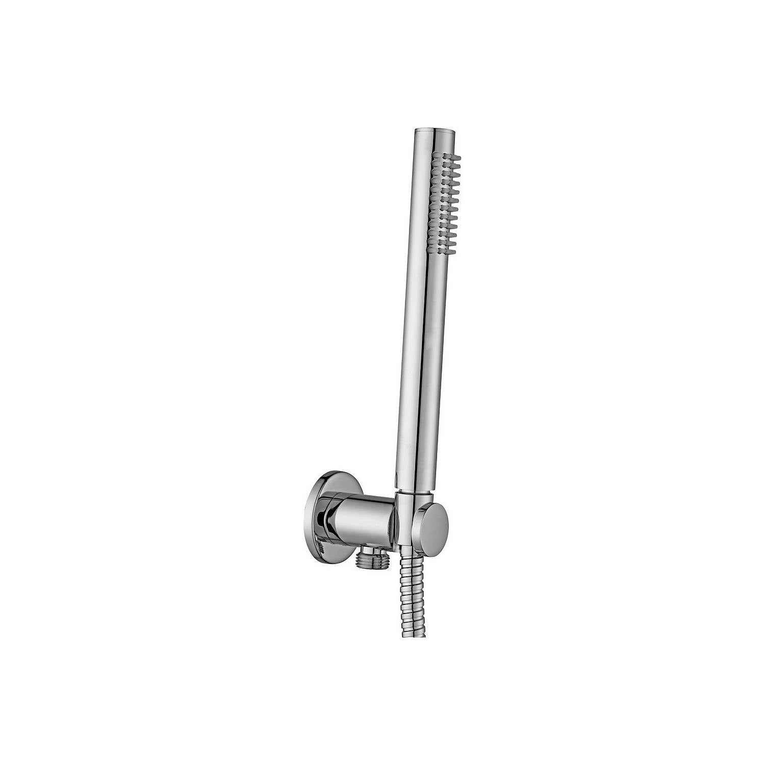 Set soffione doccia tondo con braccio doccia tondo e miscelatore termostatico con set doccia duplex cromo Paffoni