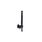 Set Soffione doccia tondo e braccio doccia lusso con miscelatore termostatico e set duplex doccia nero opaco Paffoni