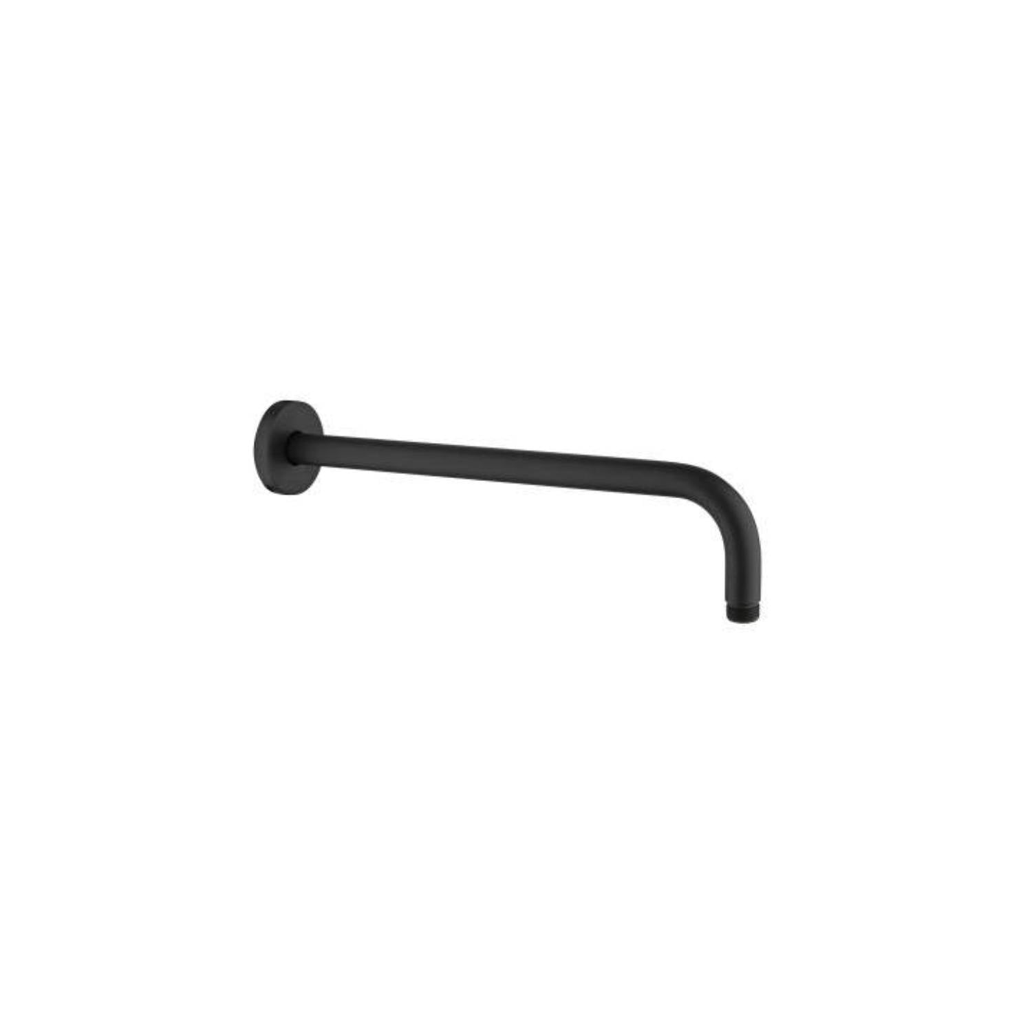 Set Soffione doccia tondo e braccio doccia lusso con miscelatore termostatico e set duplex doccia nero opaco Paffoni