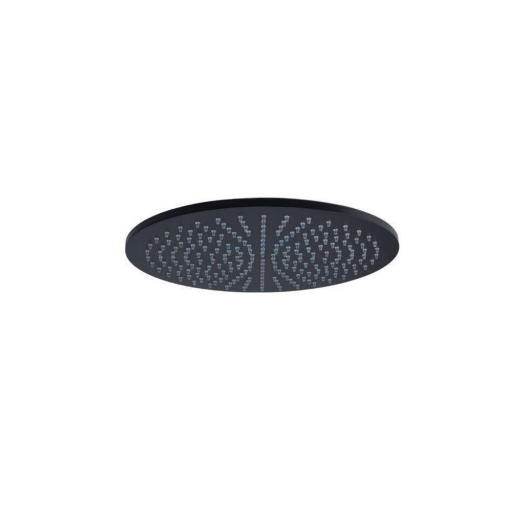 Set Soffione doccia tondo e braccio doccia lusso con miscelatore termostatico e set duplex doccia nero opaco Paffoni