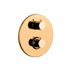 Miscelatore termostatico incasso doccia 3 uscite serie Light modello LIQ019HG miele oro Paffoni