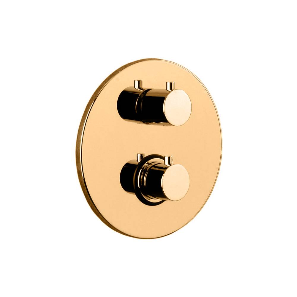 Miscelatore termostatico incasso doccia 3 uscite serie Light modello LIQ019HG miele oro Paffoni