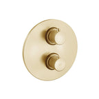 Miscelatore termostatico incasso doccia 3 uscite serie Light modello LIQ019HGSP miele oro spazzolato Paffoni