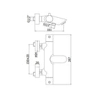 Miscelatore vasca Termostatico serie Light modello LIQ022NO Nero Opaco Paffoni