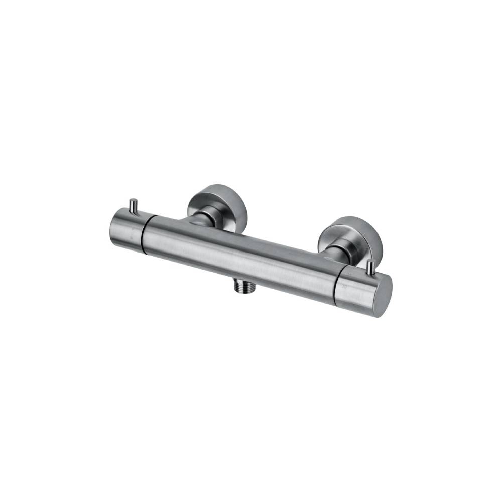 Miscelatore termostatico doccia esterno serie Light modello LIQ168EST steel looking Paffoni