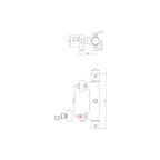 Miscelatore termostatico doccia con deviatore seri Light modello LIQ169ST steel looking Paffoni