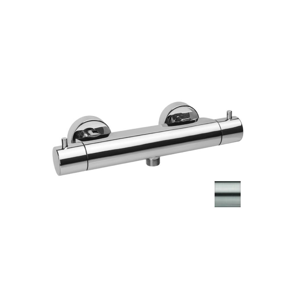 Miscelatore termostatico doccia esterno serie Light modello LIQ468ST steel looking Paffoni
