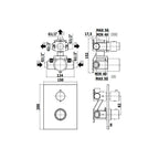 Miscelatore doccia termostatico ad incasso serie Light modello LIQ519ST/M steel looking Paffoni