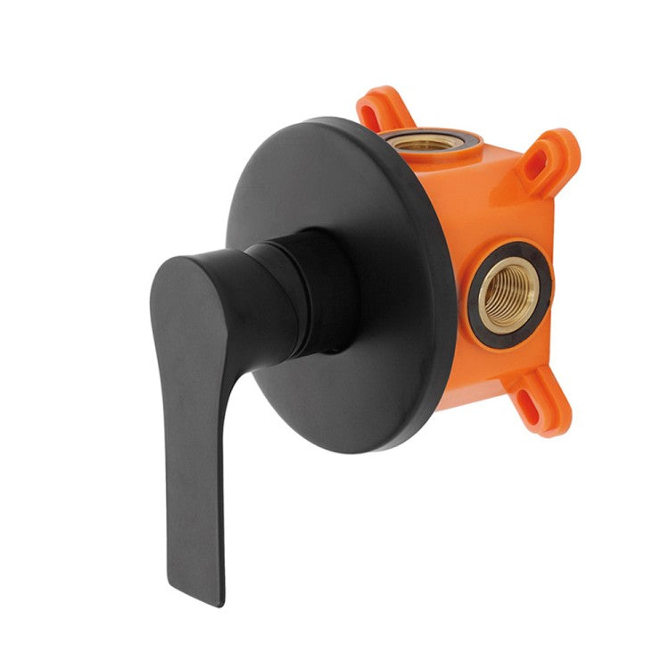 Miscelatore monocomando doccia RubiFlux serie Silvia - Nero Opaco