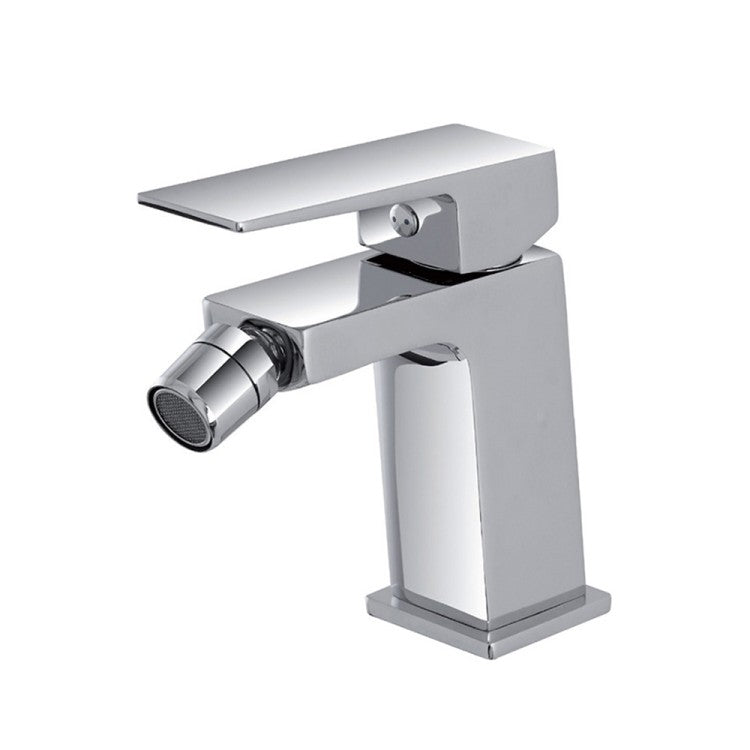 Miscelatore monocomando bidet RubiFlux serie Arkon con scarico clic-clac - Cromo