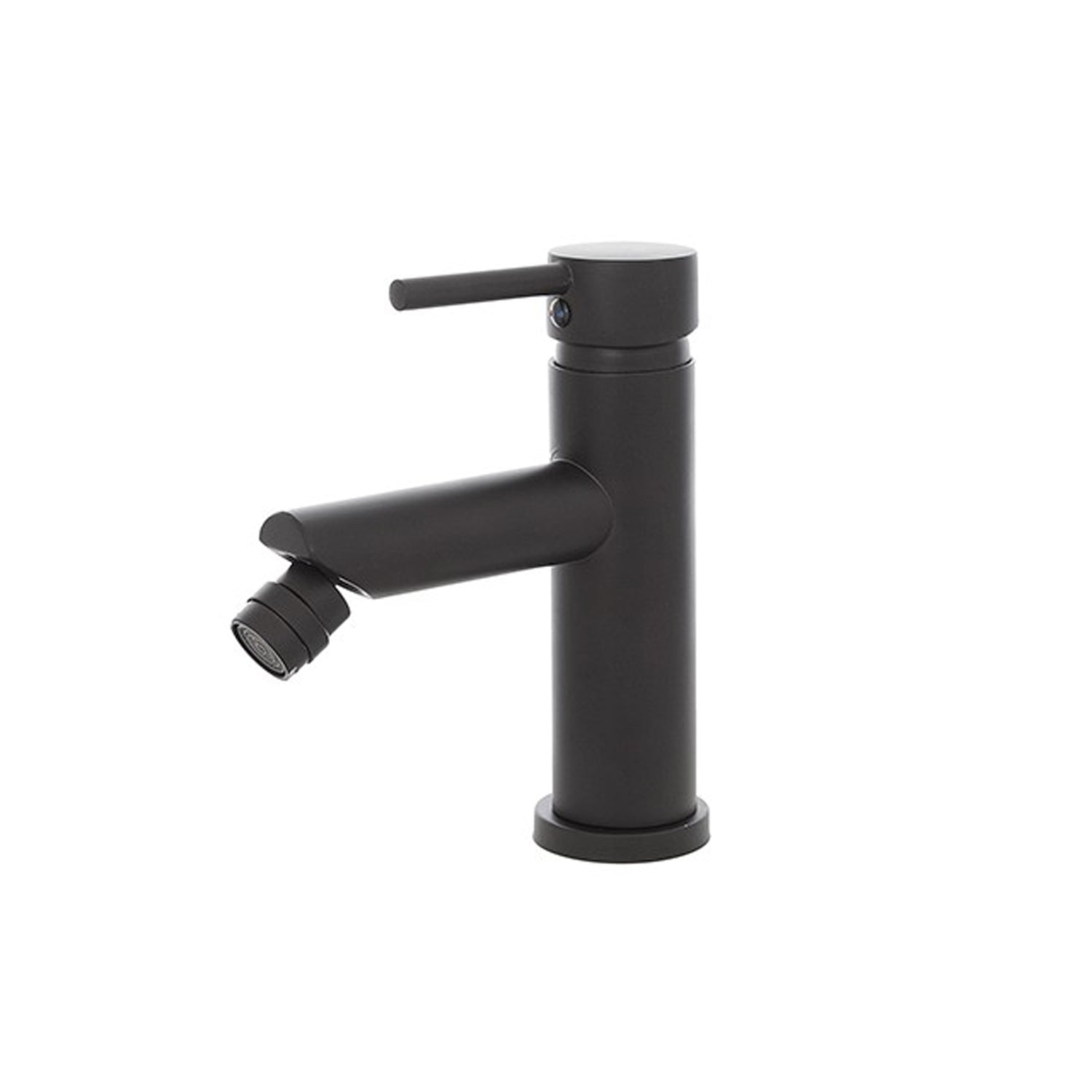 Miscelatore monocomando bidet RubiFlux serie Paris Modello Noir in acciaio inox - Nero Opaco