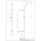 Bossini set doccia saliscendi MIXA con doccia 3 getti