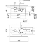 Miscelatore incasso doccia Paffoni Red completo di deviatore automatico
