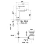 Paffoni mod. Candy miscelatore bidet con scarico